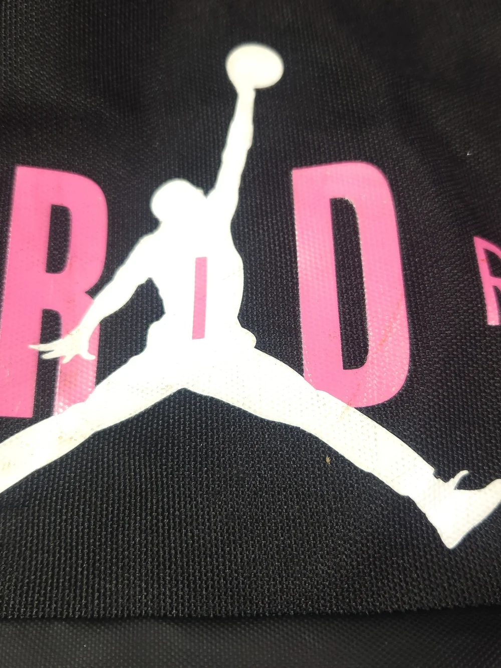 Nike Air Jordan Velocity Duffle Bag RARE Black/Pinksicle 46L Sm0920-H67 Used